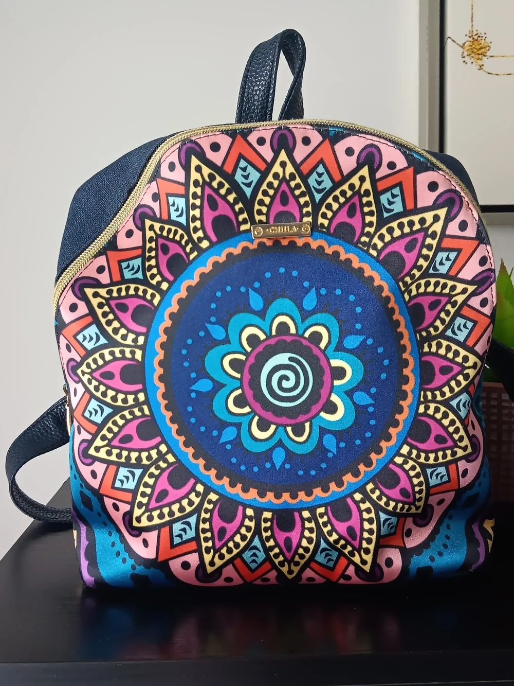& Other Stories Vibrant Mandala Mini Backpack - Blue, Pink, Yellow